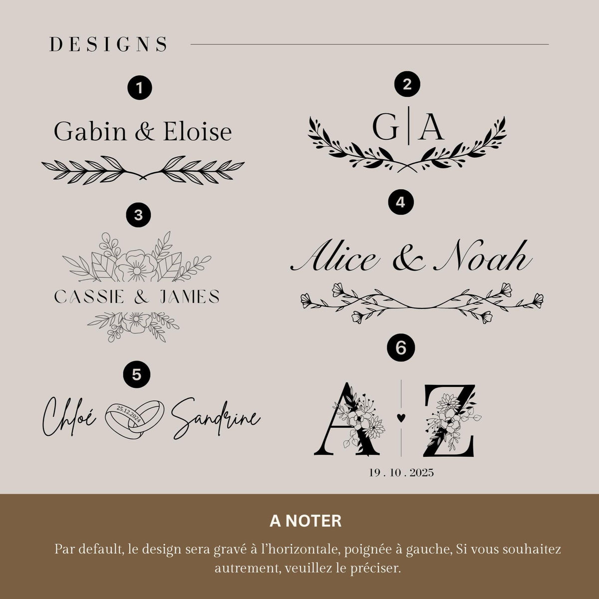 Planche à découper en marbre et bois personnalisée – Cadeau pour mariage, maman, mamie, couple & crémaillère, planche de présentation