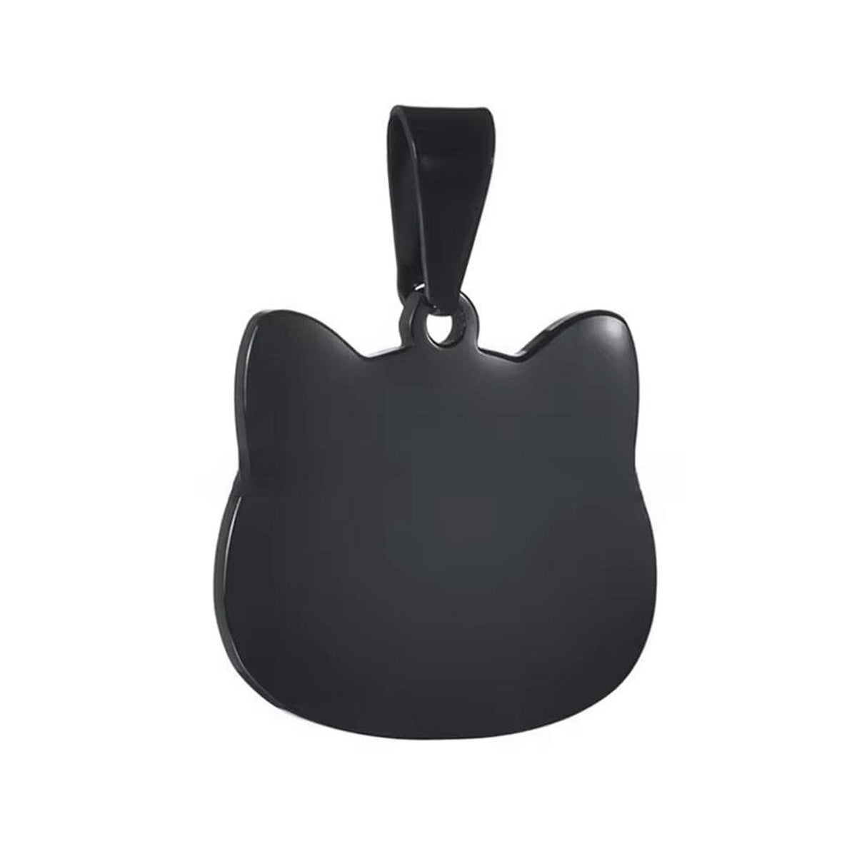 Médaille de Chat Personnalisée en Acier, Gravure de Nom avec Quatre Couleurs Disponibles