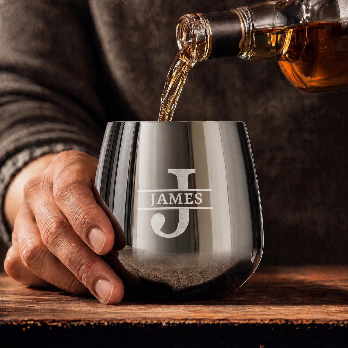 Verre personnalisé en inox, verre à whisky personnalisé, cadeau homme, cadeau fête des pères, cadeau noel pour homme, cadeau de st Valentin