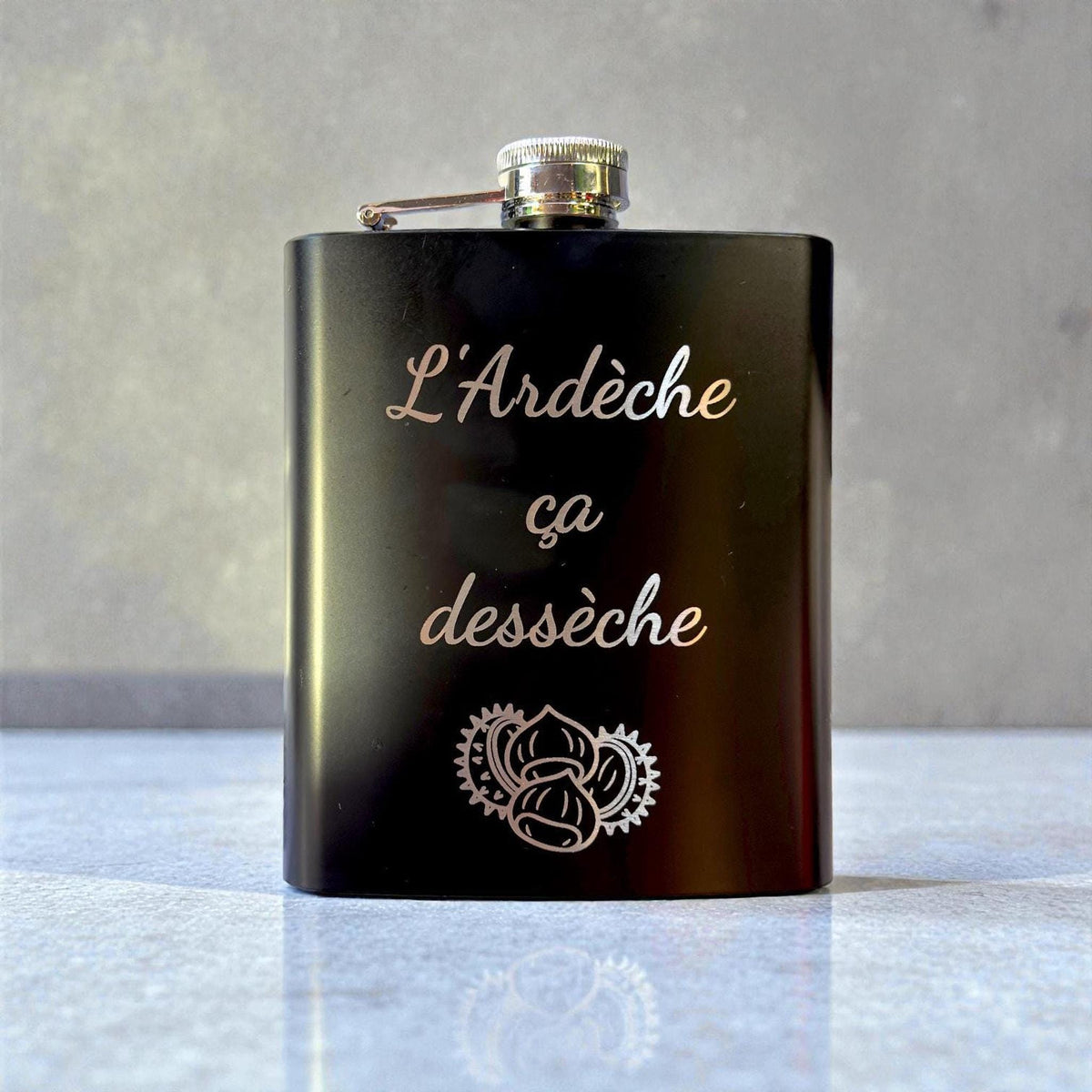 Flasque personnalisée inox, cadeaux homme, garçon d'honneur, témoin, mariage