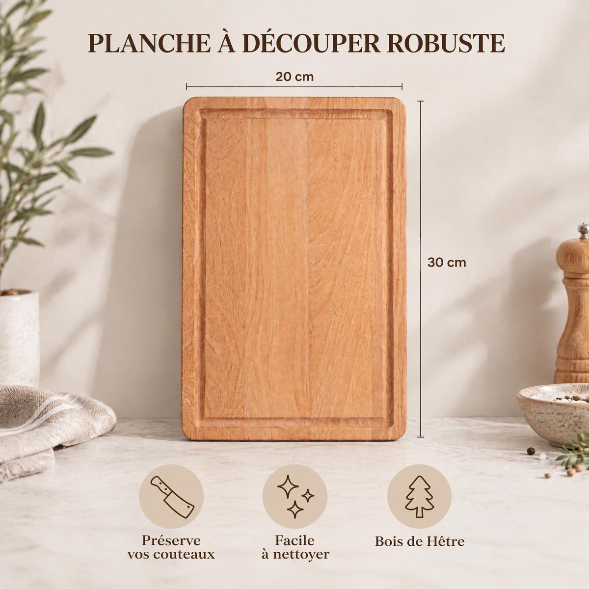 Planche à découper personnalisée en bois – Gravure prénom ou couple