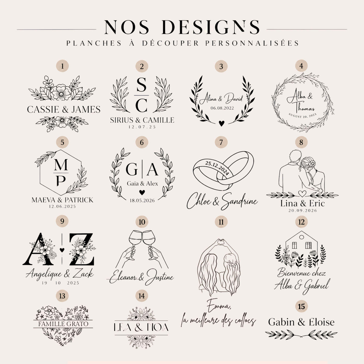 Planche à Découper Bois Personnalisée, Gravée Prénom, Cadeau Crémaillère Mariage
