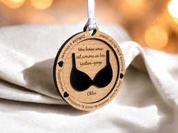 Boule de Noël personnalisée amie - Meilleure amie, copine - Cadeau amitié - Cadeau sœur - Cadeau drôle copine - Cadeau pour meilleure amie
