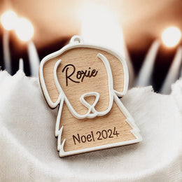 Boule de Noël Personnalisée chien et chat, Ornement personnalisé pour les chiens, chats,  Boule personnalisée animaux de companie