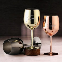Verre à vin personnalisés, Verre en acier inoxydable, Cadeau de mariage personnalisé, Verres gravés, Cadeau couple, cadeau de fiançailles