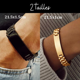 Gourmette personnalisée argent homme, bracelet gravé pour lui, Cadeau anniversaire homme, gourmette gravé Prénom, Bracelet Homme argent