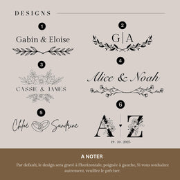 Planche à découper en marbre et bois personnalisée – Cadeau pour mariage, maman, mamie, couple & crémaillère, planche de présentation