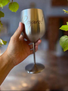 Cadeau Mariage Verre à Vin Personnalisés en acier inoxydable, gravés avec nom ou message