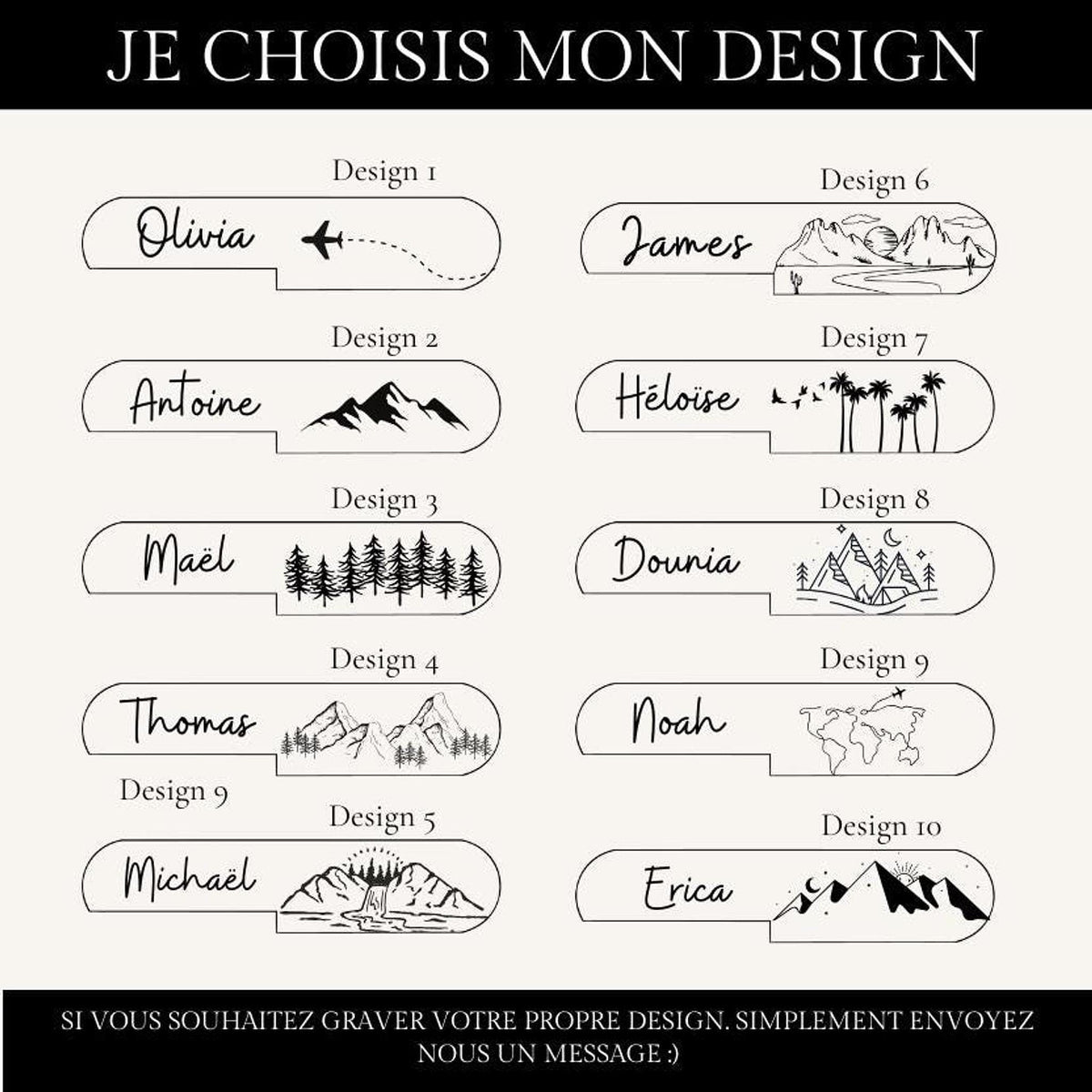 Couteau multifonction en bois personnalisé – Gravure prénom, cadeau homme, papa ou randonneur