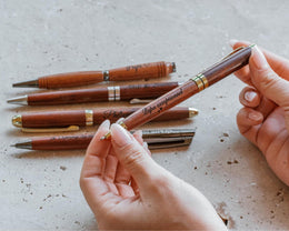 Stylo en bois personnalisé, prénom gravé, Cadeau homme d'anniversaire pour papa, papi