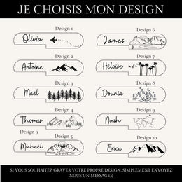 Couteau suisse Personnalisé avec Prénom, Gravé pour Fête des Pères, anniversaires