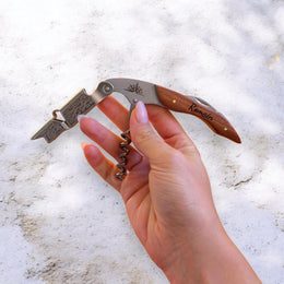 Tire bouchon Personnalisé en Bois gravé, Sommelier, Limonadier, Cadeau Vin Homme Noël