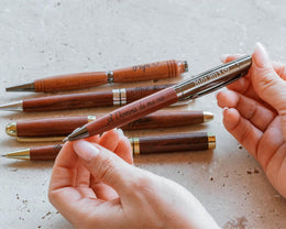 Stylo en bois personnalisé, prénom gravé, Cadeau homme d'anniversaire pour papa, papi