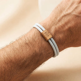 Bracelet Homme Gravé en Bois, Adjustable Nylon Cord with Laser Engraving