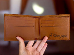 Porte-Monnaie Homme personnalisé pour anniversaire, fête des pères, garçon d'honneur