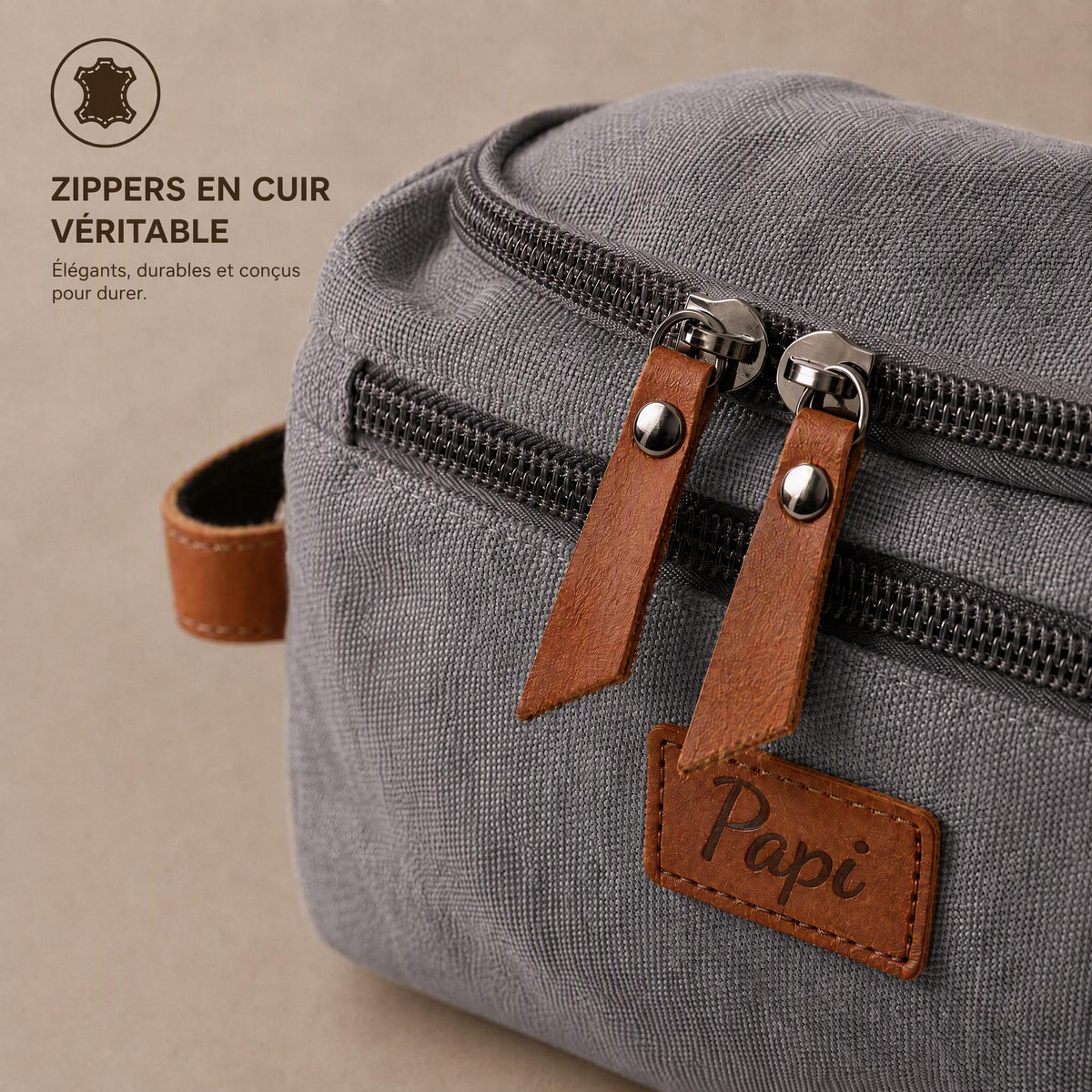 Trousse de toilette personnalisée homme, Cadeau personnalisé fête des pères, Cadeau papa unique, Cadeau original pour homme, Cadeau voyage