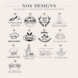 Planche à Découper Bois Personnalisée, Gravée Prénom, Cadeau Crémaillère Mariage