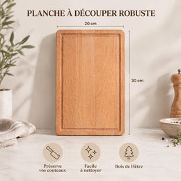 Planche à découper personnalisée en bois – Gravure prénom ou couple